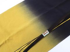 【一輝堂】【着物】和装小物　帯締め帯揚げセット　暈し　平組　金糸　25w03-3953