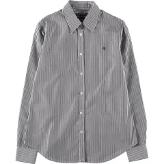 古着 ラルフローレン Ralph Lauren LAUREN ローレン 長袖 コットンストライプシャツ レディースS相当/eaa539849