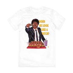 メンズ レディース 半袖Tシャツ 映画 アート Tシャツ パルプフィクション ホワイト　XLサイズ