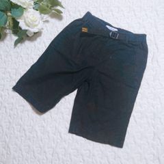 《CLOSSHI》クロッシー（140）キッズ男の子ブラックハーフパンツ