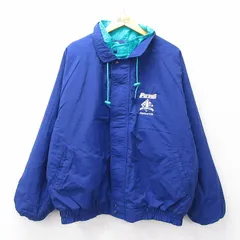 XL/古着 長袖 ナイロン ジャケット メンズ 90s Pursuit ラグラン 大きいサイズ 紺他 ネイビー 内側キルティング 25oct03 中古 アウター ウ