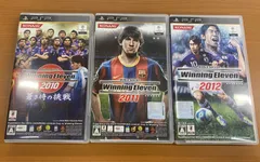 ３点セット ★ ワールドサッカー ウイニングイレブン 2010 蒼き侍の挑戦 2011 2012 ★ PSP ソフト 解説書付き PlayStation