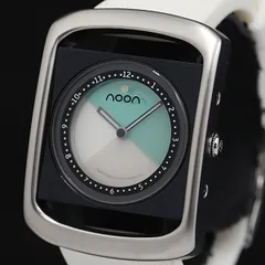noon 腕時計 NOON(ヌーン) / クォーツ腕時計/アナログ/ラバー/WHT/BLK | 中古