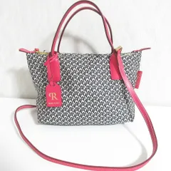 美品 ROBERTA PIERI ロベルタピエリ 2WAY トートバッグ ハンドバッグ ショルダーバッグ ブラック レディース 古着 中古 USED