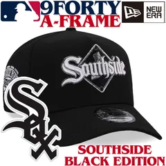 【海外限定】New Era 9FORTY A-frame Chicago White Sox Black Metallic 