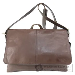 COACH コーチ メッセンジャーバッグ オールレザー 黒 A4収納