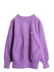 【お得なクーポン配布中!】 90s USA製 ★ チャンピオン リバースウィーブ スウェット メンズ M / オールド トレーナー 裏起毛 ワンポイント ヘビーウェイト 目付き 紫