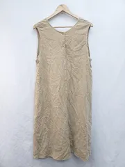 ◇ SM2 サマンサ モスモス コーデュロイ ノースリーブ 膝下丈 ジャンパースカート サイズF ベージュ レディース P  【1405230016620】