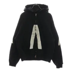 バレンジアガ 2way ジップアップスウェット パーカー ブラック Lサイズ BALENCIAGA - バレンジアガ 2way ジップアップスウェット