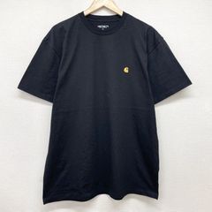 新品 Carhartt WIP カーハート ワンポイント刺繍 Tシャツ 半袖 メンズ L ブラック