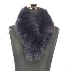 SAGA FOX★毛皮/フォックスファー/ティペット/マフラー/ストール【68×7/紫/purple】Scarf◆XCM42<sale>