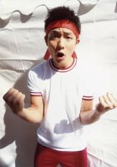 [중고]생사진(남성) BOYS AND MEN/다나카 슌스케/무릎 위·의상 흰색·빨강·벌꿀 빨강·양손 구·입 열림·야외/BOYS AND MEN 가을의 스포츠 라이브[스포라이 2015]회장 한정 [멤버 체조 착생 사진]