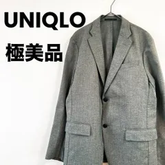 極美品　UNIQLO　ユニクロ　ジャケット　スーツ　グレー　高級　S
