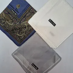 【新品】Christian Dior メンズハンカチ 3枚セット