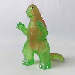 マルサン マルガチャ 世紀の大怪獣 モスゴジ ゴジラ1964 (グリーンクリア成型/オレンジ塗装) ソフビ