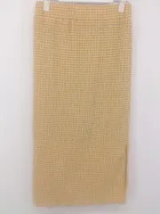 ◇ JOURNAL STANDARD ギンガムチェック 膝下丈 ナロー スカート オレンジ系 マルチ レディース P  【1302160006465】