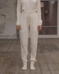 baserange ベースレンジ　リブニットパンツ　ベージュ　メリノウール 楽天市場】BASERANGE ベースレンジ ニットパンツ KONAK PANTS