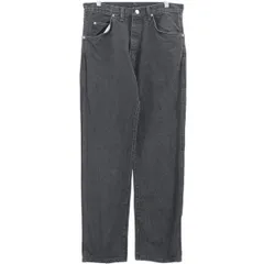 古着 ラングラー Wrangler ブラックデニム ストレートデニムパンツ USA製 メンズw32相当/eaa419017
