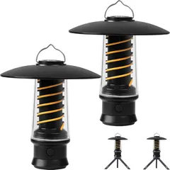 UJHOSLD【2個セット・新登場】 LEDランタン キャンプランタン 懐中電灯 多機能 ミニ ランタン USB充電式 3点灯モード 光量調節 4.5-25時間照明 2500mAh大容量バッテリー IPX4防水アウトドア ライト キャンプ 夜釣り ピクニッ 1
