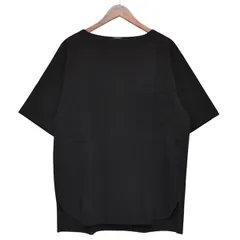 美品】コモリ　長袖カットソー　バスクシャツ　ボートネック　ECRU／MARINE COMOLI (コモリ) ボーダーボートネック