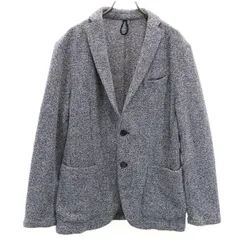 monsieur NICOLE ムッシュニコル PONTETORTO生地 テーラードジャケット 48 ネイビー アンコン メンズ 古着