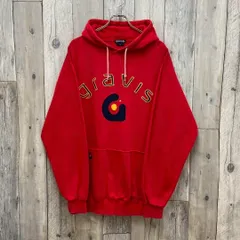 OLD GRAVIS 90s グラビス 刺繍 スウェット パーカー XL