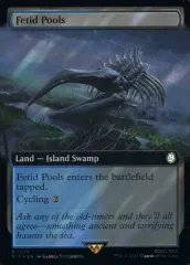 【中古】マジックザギャザリング 1024[R]：【PIP】【サージFOIL】【拡張アート版】Fetid Pools/異臭の池