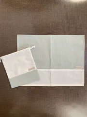 ⭐︎綿ポリ使用☆給食セット☆ランチョンマットと巾着-モスグリーン-