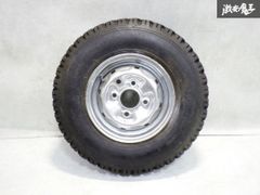 ●即発送 鉄チンホイール 1本 10インチ 3.50B 4穴 PCD100 ハブ径約60mm ホイール 5.20-10 ミニカ ミニキャブ ポーターキャブ 軽トラ