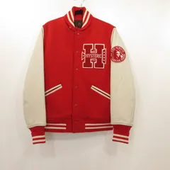 タグ付き・未使用 HYSTERIC GLAMOUR スタジャン 革 赤 黒 中古・古着通販】Hysteric Glamour (ヒステリックグラマー