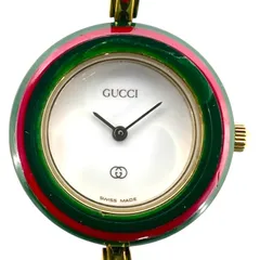 R*母様 ざ*ん様 美品　GUCCI 1100-L 時計 カラフルバンド付き　動 2025年最新】時計 グッチ 1100Lの人気アイテム - メルカリ