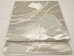 波模様 リバーシブル銀糸の袋帯 池田重子 - メルカリ