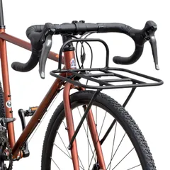 【人気商品】GORIX(ゴリックス) フロントラック 自転車 グラベルロード ロードバイク 荷台 700c キャリア 荷台 フロントキャリア アルミ 軽量 耐久性 おしゃれ 前 荷物ラック 自転車キャリア 通勤 ツーリング 街乗り(GX-RACK)