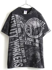 USA製 大きいサイズ XL ■ 企業物 ロゴ 大判 オーバー プリント 半袖 