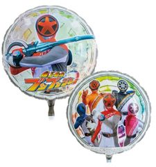 爆上戦隊　ブンブンジャー風船♡1枚　誕生日　バースデー　プレゼント　部屋飾り　サプライズ　にも　ヘリウム対応サイズ　オモリ、ヒモ付
