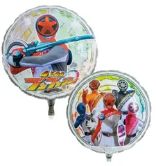 爆上戦隊　ブンブンジャー風船♡1枚　誕生日　バースデー　プレゼント　部屋飾り　サプライズ　にも　ヘリウム対応サイズ　オモリ、ヒモ付のサムネイル