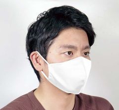 ハンドメイド！　光触媒スポーツ＆レジャーマスク　日本製　ホワイトAGU 駅伝　RKU サッカー部使用！