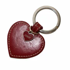 新品未使用品COACH LEGACY HEART PAVE KF キーホルダー