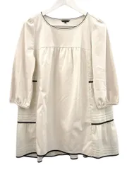 トゥービーシック TO BE CHIC カットソー チュニック 切替 フレア 40 ベージュ系 トップス