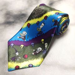 極美品 90s ナイトメアー ・ビフォア・クリスマス ネクタイ 65301