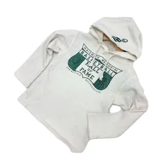 デニム ダンガリー ☆ DENIM DUNGAREE ヴィンテージ加工 キッズ 子ども用 スウェット パーカー オフホワイト 120cm 親子でアメカジ♪■BD10