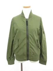 アーバンリサーチ URBAN RESEARCH ジャケット ブルゾン MA-1 ジップアップ リバーシブル 36 緑 グリーン CA☆キ29-2店 /tk0108