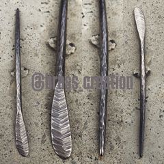 titanium hair sticks silver branch leaves 枝の葉 かんざし 一本刺し 簪 ヘアスティック