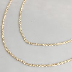 18金 K18 レディース ロングネックレス 1.12ｇ 70㎝ C281