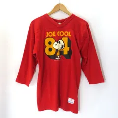 VINTAGE 70〜80s SNOOPY JOE COOL FOOT BALL TEE SIZE M ヴィンテージ スヌーピー ジョー クール フットボール Ｔシャツ 7分丈 大名店