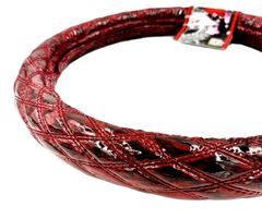 絆オリジナル【ビニール付金華山ダブルステッチハンドルカバー】ゴージャスな仕上がり♪（チンチラエンジ）