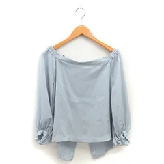 ビーシービージーマックスアズリア BCBGMAXAZRIA ブラウス カットソー オフショルダー バックスリット 薄手 長袖 ミントグリーン 薄緑 /TTのサムネイル