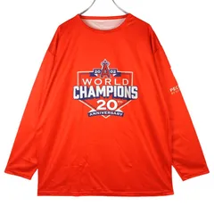Sixth ManシックスマンMLBロサンゼルス・エンゼルスAngels長袖ゲームシャツロンT2002年ワールドシリーズチャンピオン両面プリント野球メジャーリーグオレンジvintageヴィンテージ40306