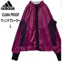 adidas　アディダス　ウインドブレーカー　ジップアップ　CLIMA PROOF  L
