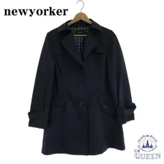 【未使用品】NEW YORKER ライナー付き ナイロンコート ブラック 9AR NEW YORKER ニューヨーカー 2way トレンチコート ロングコート